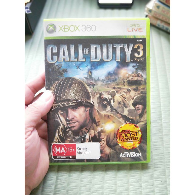 二手如圖 XBXO360片輕微小刮傷 CALL OF DUTY3