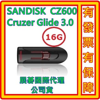 SanDisk CZ600 Cruzer Glibe 3.0 16G USB 3.0 隨身碟