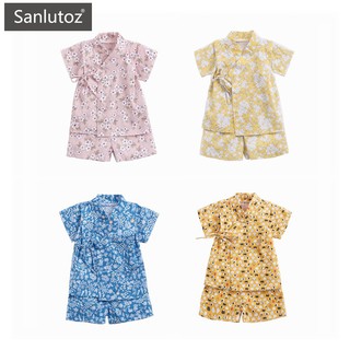 Sanlutoz 夏季嬰幼兒套裝 新生兒短袖套裝睡衣