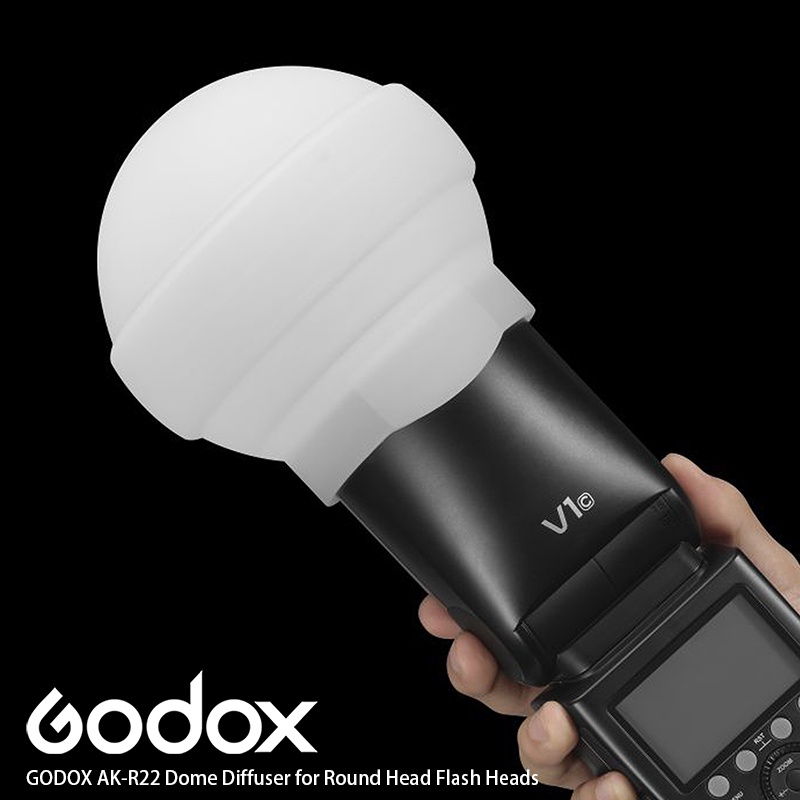 ◎兔大叔◎ 含稅 Godox AK-R22 矽膠 摺疊 柔光球 圓形燈頭專用 V1 AD100PRO LC30
