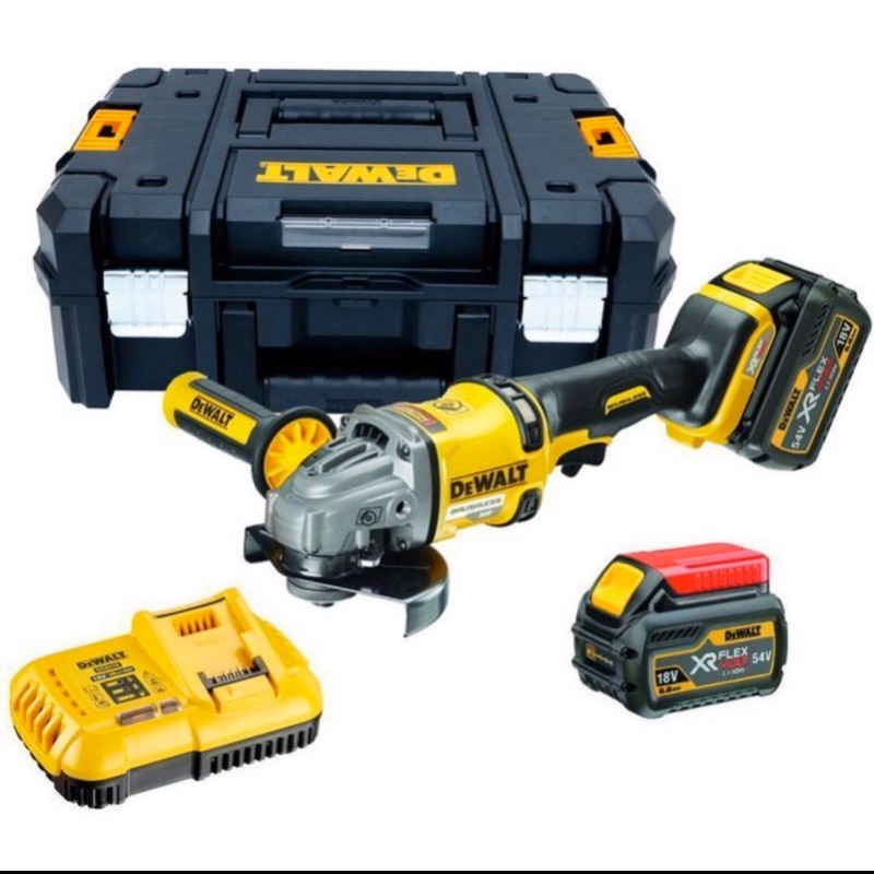 含稅 無碳刷5"砂輪機  DCG414T2 60V MAX 砂輪機 充電式砂輪機  DCG414得偉 DEWALT