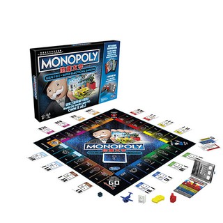 Hasbro 桌遊大富翁 MONOPOLY 地產大亨 超級電子銀行版(酷比樂)