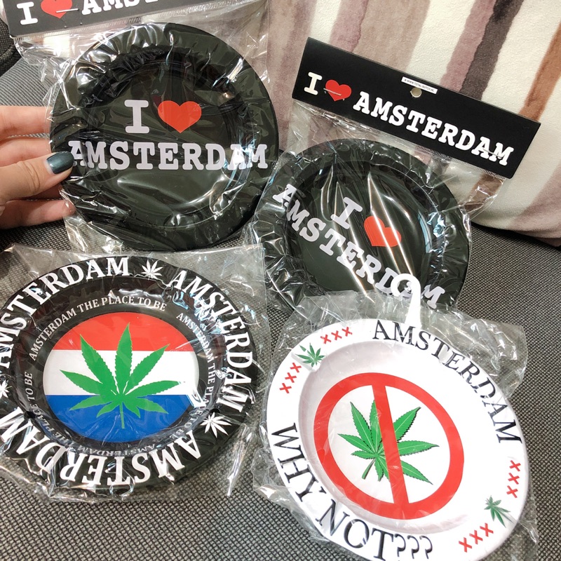 現貨阿姆斯特丹大麻葉造型煙灰盤煙灰缸拍照道具家居擺設飾品盤 蝦皮購物