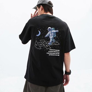 M-5XL 韓版夏季衣服 素t 潮流 日系 短袖T恤 男生 寬鬆 嘻哈 大尺碼 情侶 五分袖 男t 短T(GFT157)