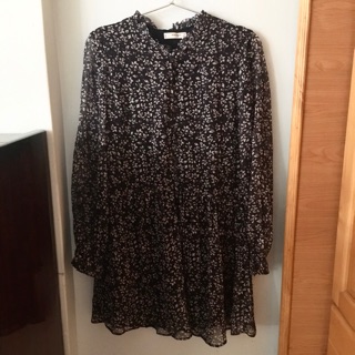 Mango全新莉塔碎花短洋裝 S 含吊牌 #Mango