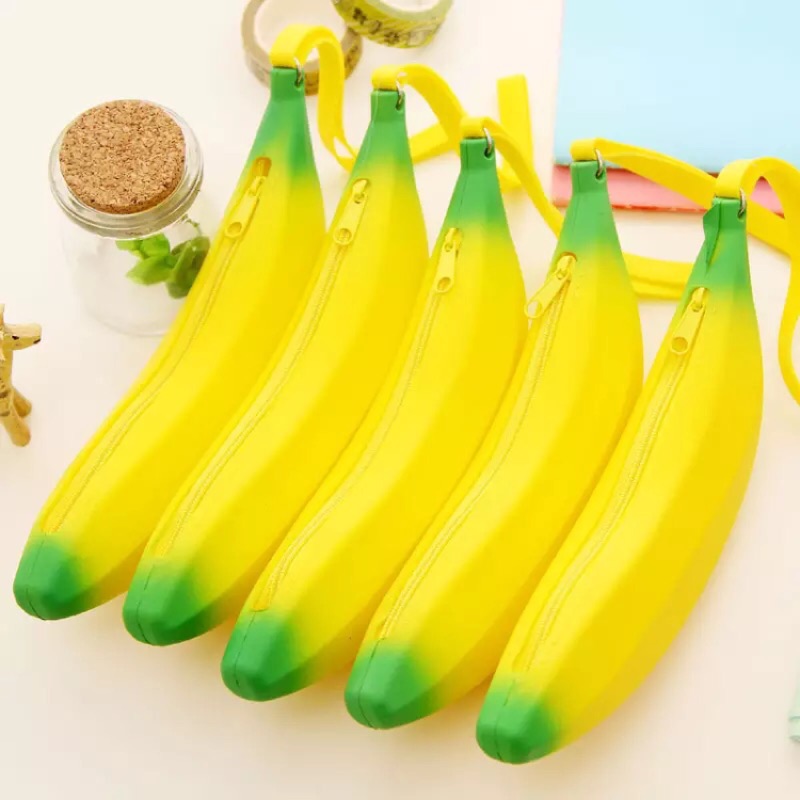 韓國 搞怪 zakka 🍌 香蕉 矽膠 零錢包 筆袋 耳機 飾品