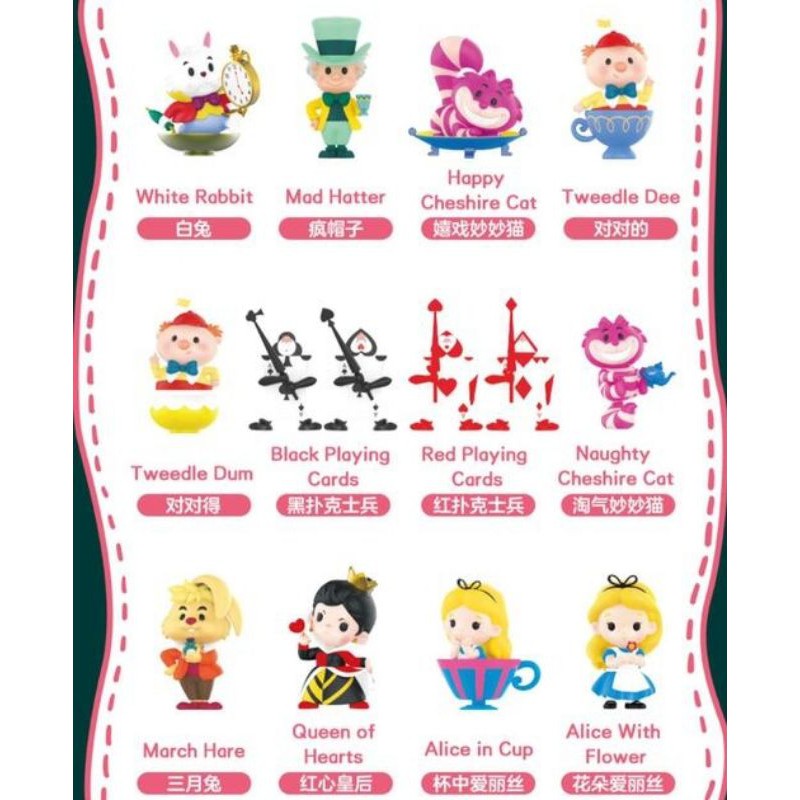Alice In Wonderland 愛麗絲夢遊仙境盒抽盒玩盲盒 蝦皮購物