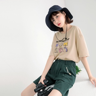 OB嚴選 吸濕排汗落肩卡通印花短袖上衣 《KG1327》大尺碼/女裝/現貨