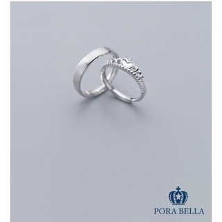 <Porabella>925純銀鋯石對戒珍愛永恆告白愛情 情人 禮物可調開口式對戒 男士戒指 RINGS <一對販售>