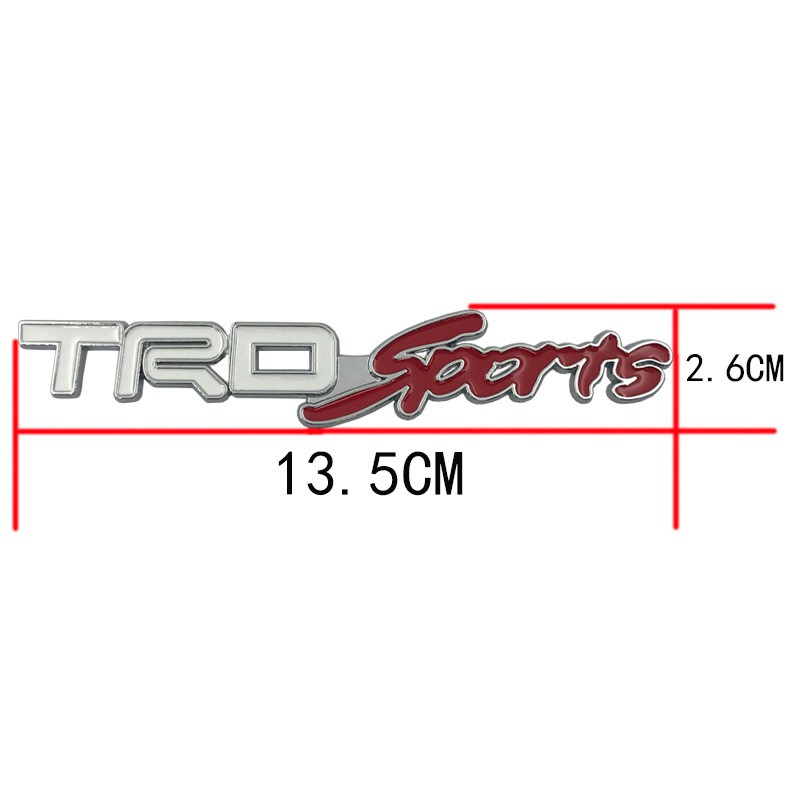 三維 TRD 運動標誌豐田徽章貼花貼紙