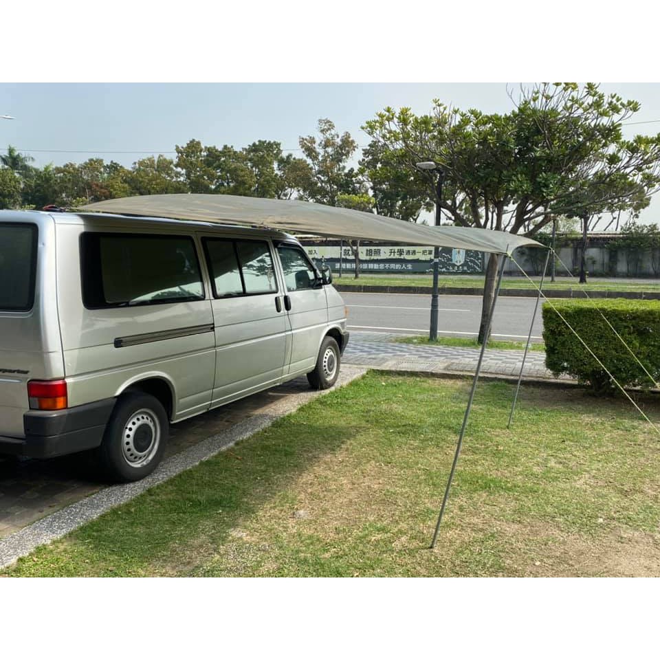 遮陽車床必備款diy 車邊帳天幕3米 3米簡配組含強力吸盤210 0 蝦皮購物
