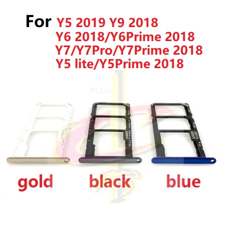 華為 Y5 2019 Y6 Y7 Pro Prime Y9 2018 Sim 卡托盤的 Sim 托盤