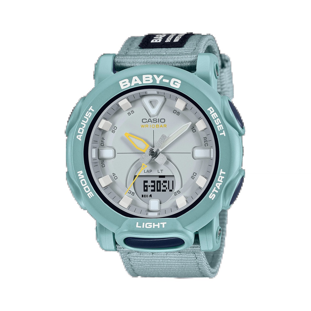 CASIO 卡西歐 (BGA-310C-3A) BABY-G【台灣原廠公司貨】帆布錶帶 運動防水電子錶