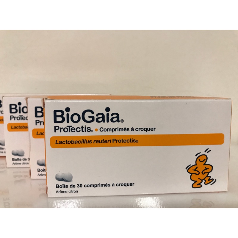 🎀現貨 瑞典🇸🇪BioGaia 益生菌 寶乖檸檬口味錠劑30錠 法國購入