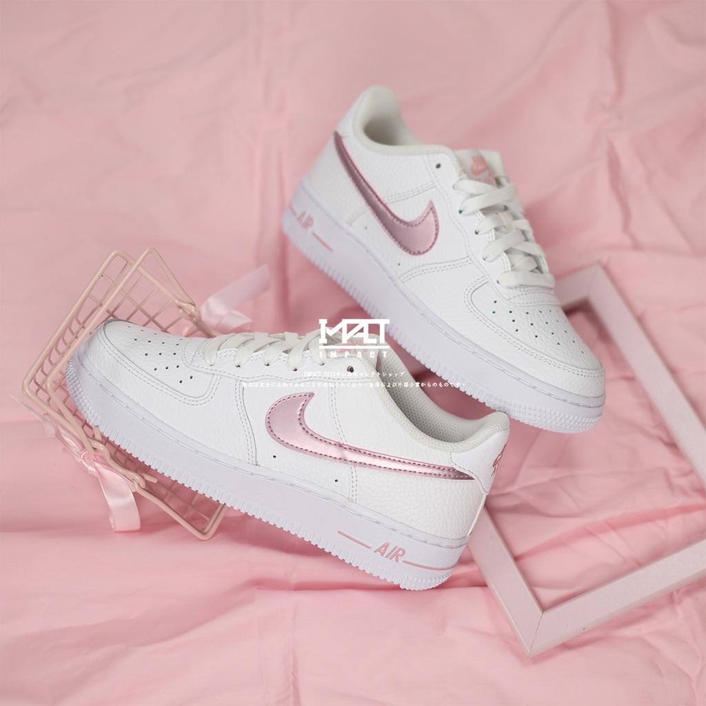 IMPACT Nike Air Force 1 White Pink Glaze 白粉 荔枝皮 CT3839-104