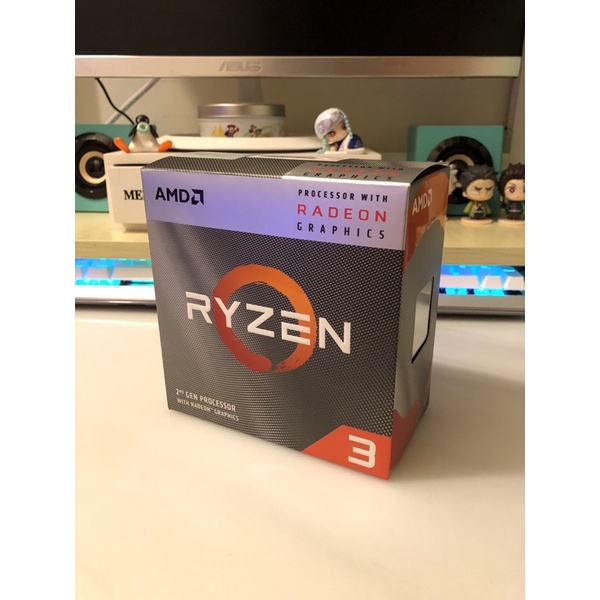 AMD 四核心cpu處理器 Ryzen3 3200G 3.6GHZ 有風扇 只使用一個禮拜 保固到2024