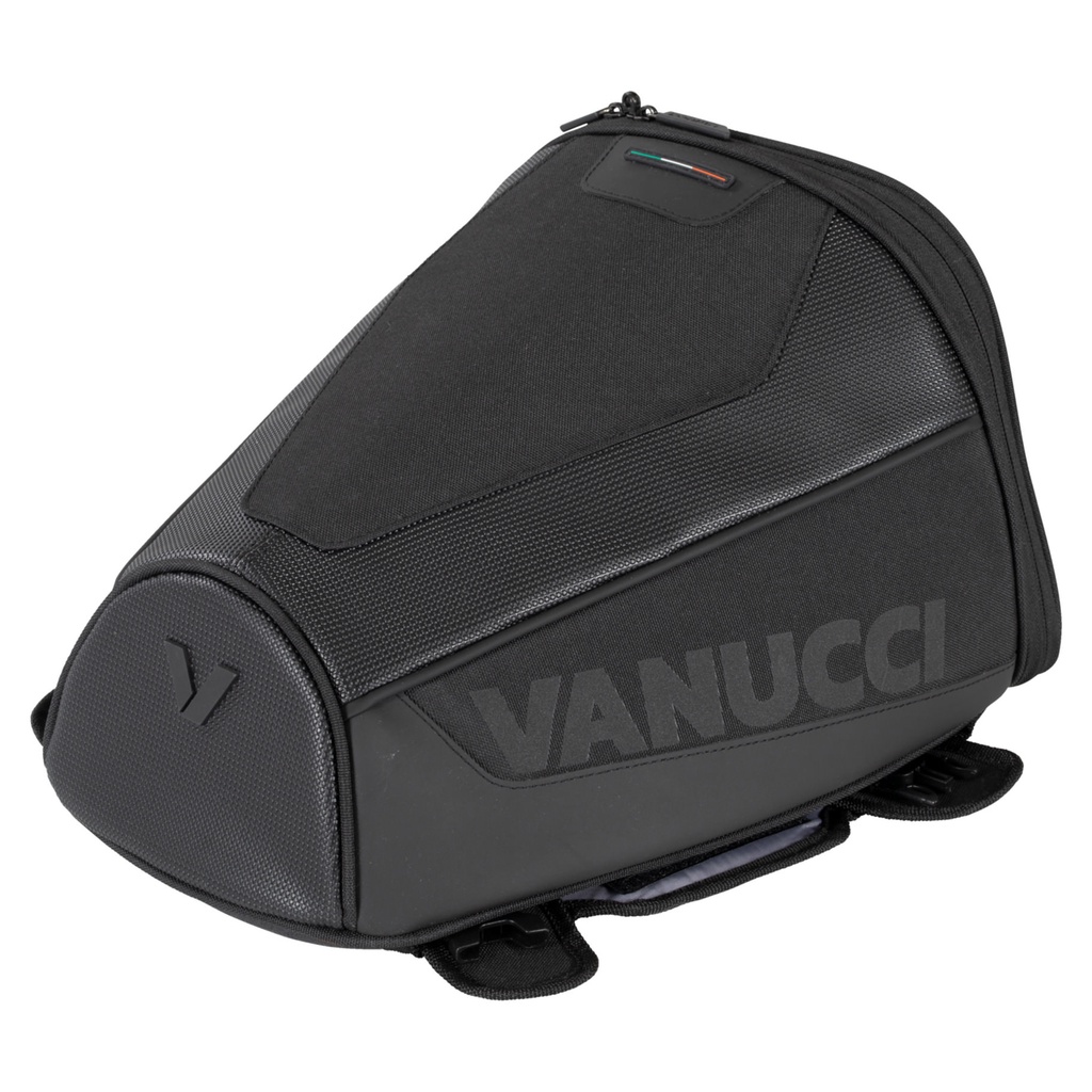 【德國Louis】VANUCCI摩托車尾包 14L黑色運動流線設計堅固耐用重機重車行李包防水內袋後包編號10067925