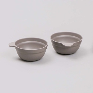 【韓國nineware】森林系列餐碗2件組-碳灰色《屋外生活》餐廚碗盤 韓國進口 戶外 耐摔