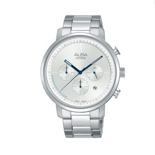 ALBA 雅柏 PRODUCT 男 水晶鏡面三眼 石英腕錶(AT3E03X1) 42.5mm