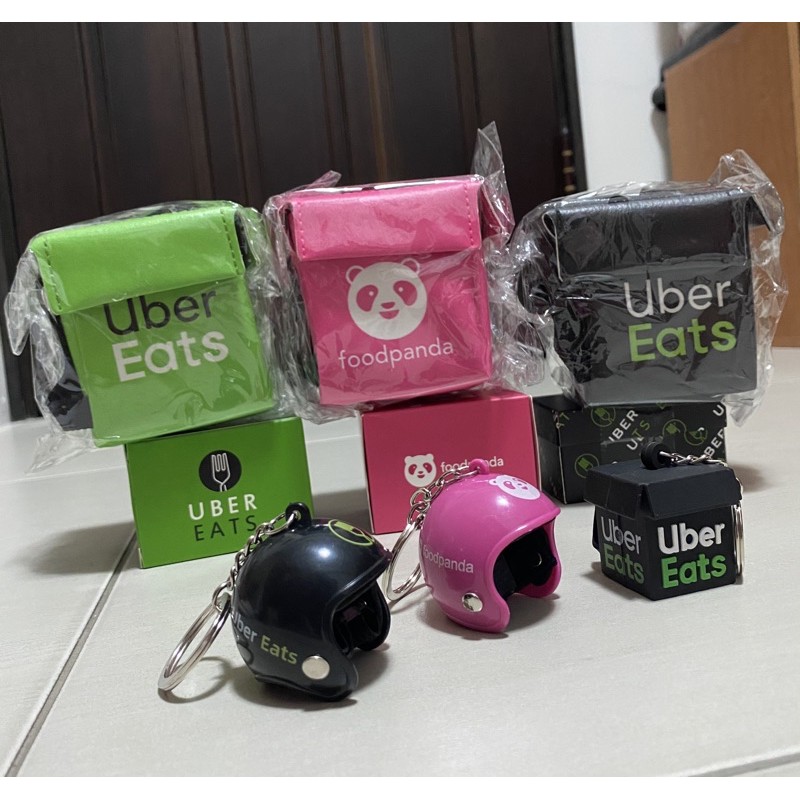 foodpanda - Uber Eats迷你外送箱掛飾-安全帽-鑰匙圈