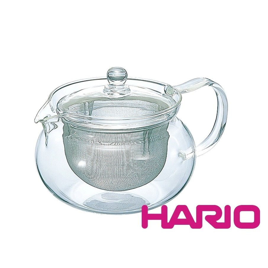 Hario 700ml 耐熱丸形 沖茶壺 附濾網 CHJMN-70T☕木木咖啡。COFFEE