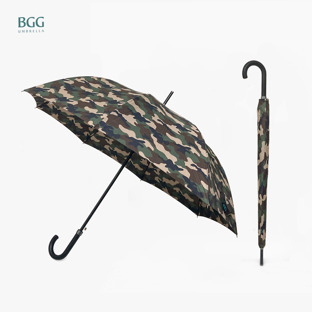 【BGG Umbrella】迷彩傘(耐強風自動直傘) | 27吋大尺寸 耐強風設計 晴雨兼用