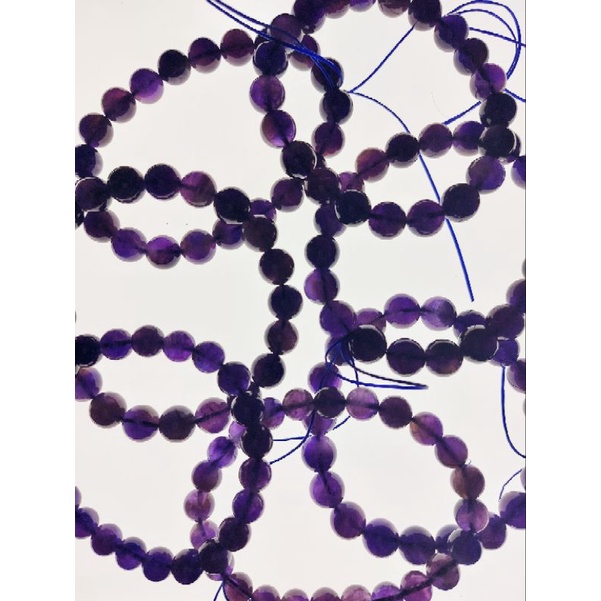 紫水晶(49-102)8mm~10mm夢幻紫水晶手串 單圈手串 千層紫水晶手珠 老型珠