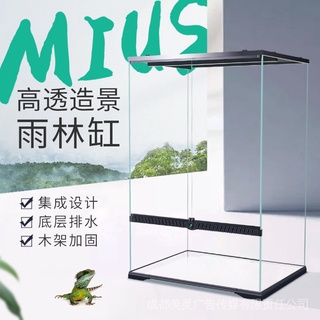 【MIUS直營】妙思雨林缸造景超白玻璃箱熱帶雨林植物動物飼養箱水族用品