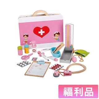 親親CCTOY 兒童無毒木製玩具 醫療箱玩具組 MSN17070 家家酒 (福利品) （外盒有損傷封膜完整未拆）