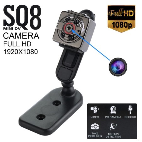 SQ8 攝影機 高清夜視微型攝錄器 1080針孔攝影機 1080P 密錄器側錄器 偷拍夜視 監視 微型攝影機