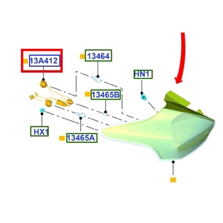 【JT福特原廠】FOCUS MK3.5 15-18 5門 正廠 後燈線組 不含燈泡 有LED 無LED