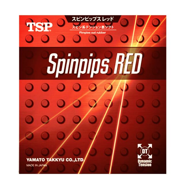 桌球孤鷹~桌球膠皮 TSP SPINPIPS RED (紅黑有海綿) 新貨到!