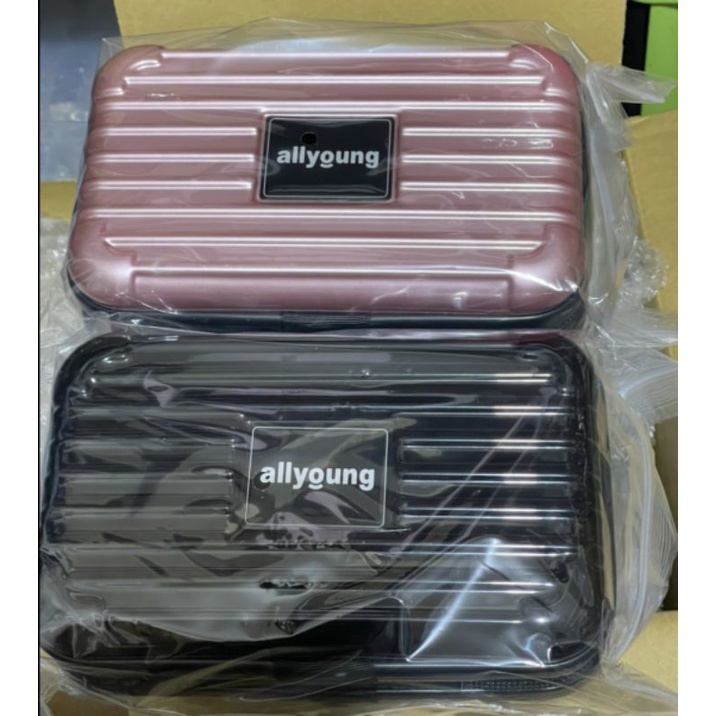 薇佳 allyoung 獨家限定 硬殼 化妝包 行李箱造型 硬殼包 隨身攜帶 行李箱 化妝包