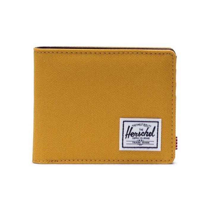 HERSCHEL 10368-05025 Hank+ Wallet 尼龍拼接皮革 錢包 / 短夾 (杏黃色) 化學原宿