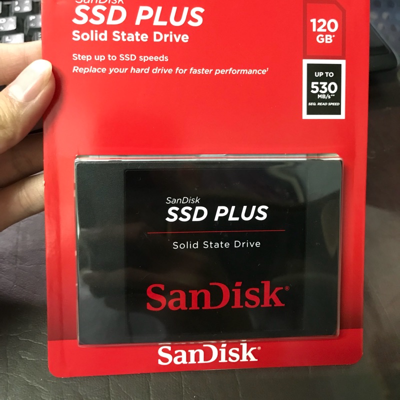 Sandisk SSD PLUS 消費性 120g SATA3 2.5吋 固態硬碟