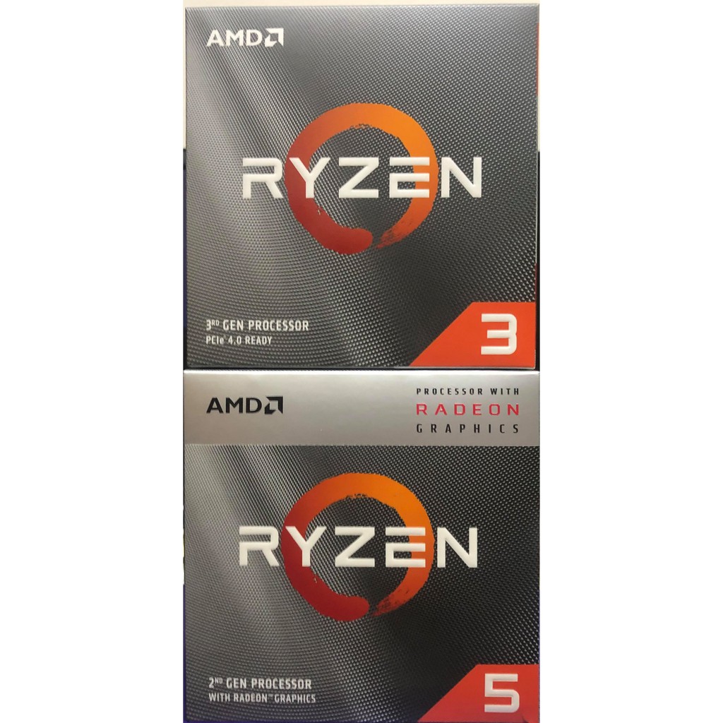 【現貨】AMD Athlon 3000G/R3 3100/R3 3300X/R5 3400G 代理貨 完整盒裝