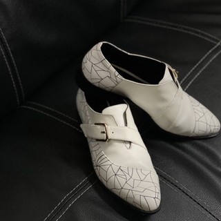 Charles & keith 小CK 尖頭幾何皮鞋 紳士鞋 樂福鞋