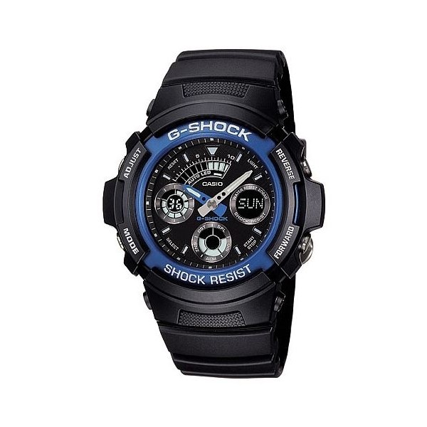 【CASIO】CASIO卡西歐G-SHOCK 防水200米 雙顯電子錶 AW-591-2A 台灣公司貨保固一年