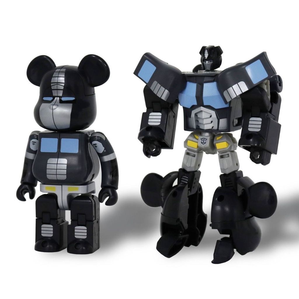 [HMHD] BE@RBRICK 庫柏力克熊 變形金剛 BAPE x TRANSFORMERS BLACK  200%