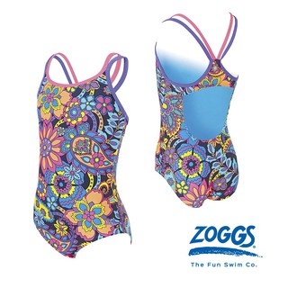 Zoggs少女萬花筒運動型連身泳衣