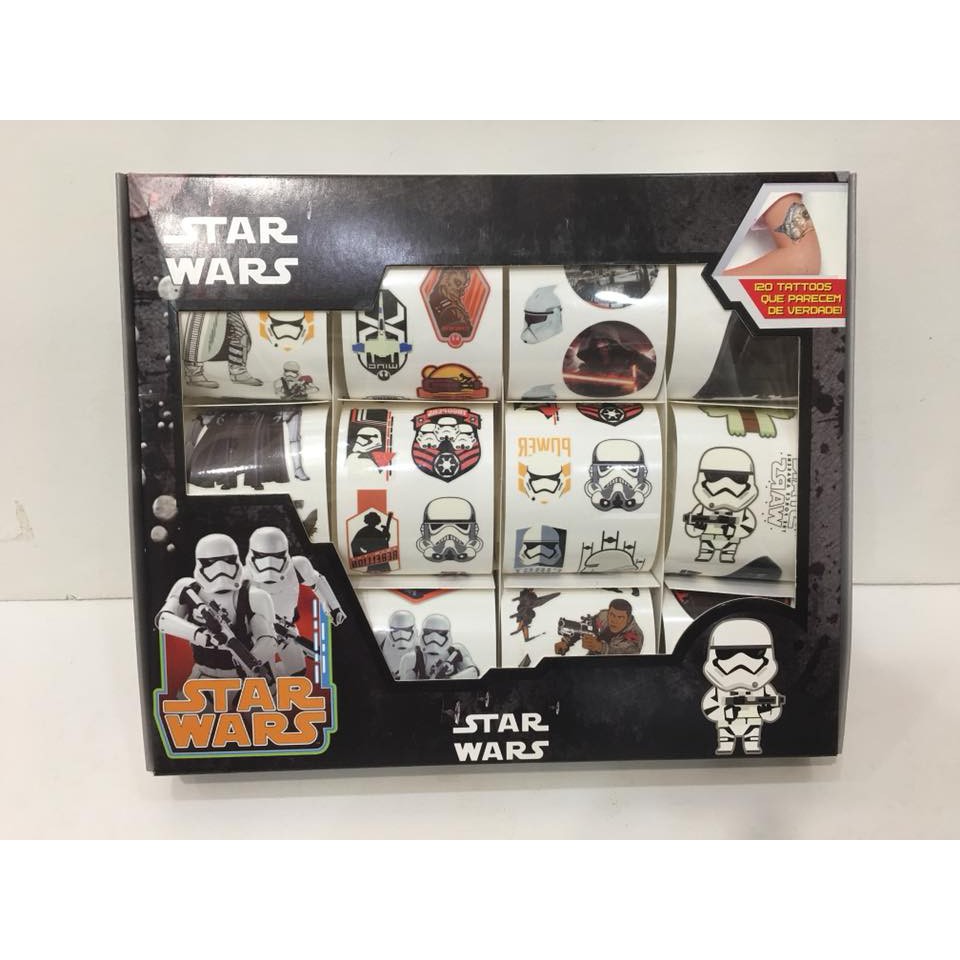 全新現貨STAR WARS 星際大戰 防水紋身轉印貼紙100張貼紙超值禮盒Tattoo Stickers