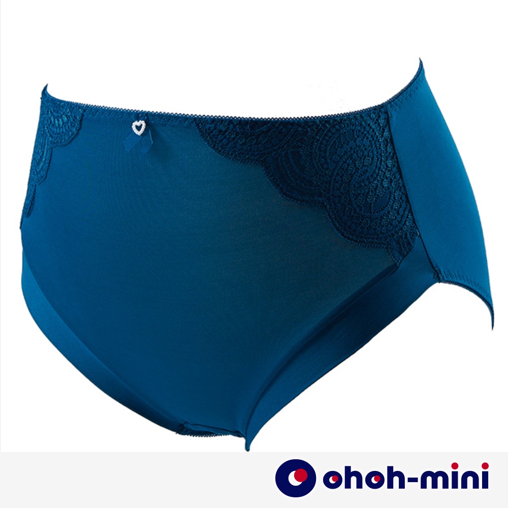 【ohoh-mini 歐歐咪妮】水潤白保濕孕婦高腰內褲-湖水藍(A15CMK113)
