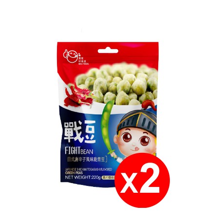 「限購六組」戰豆日式唐辛子風味脆青豆 220g x 2包