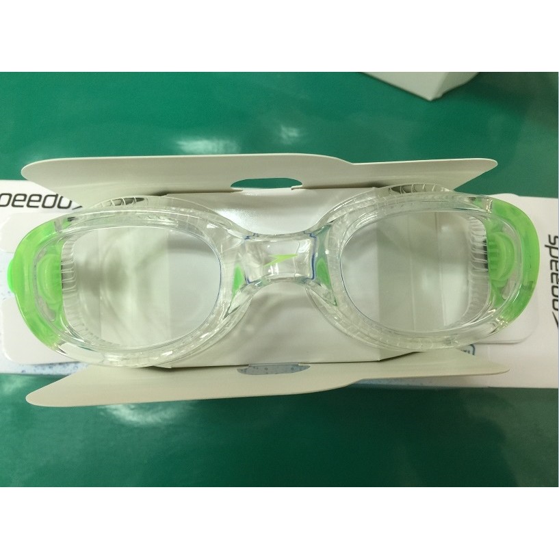 【線上體育】SPEEDO 成人泳鏡 Futura Classic 綠-透明  SD810898B568