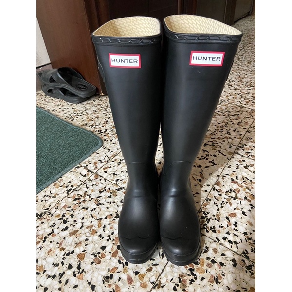 休日限定 雨靴 ORIGINAL HUNTER 黒 EU37 US6 UK4 BLACK 長靴/レイン 