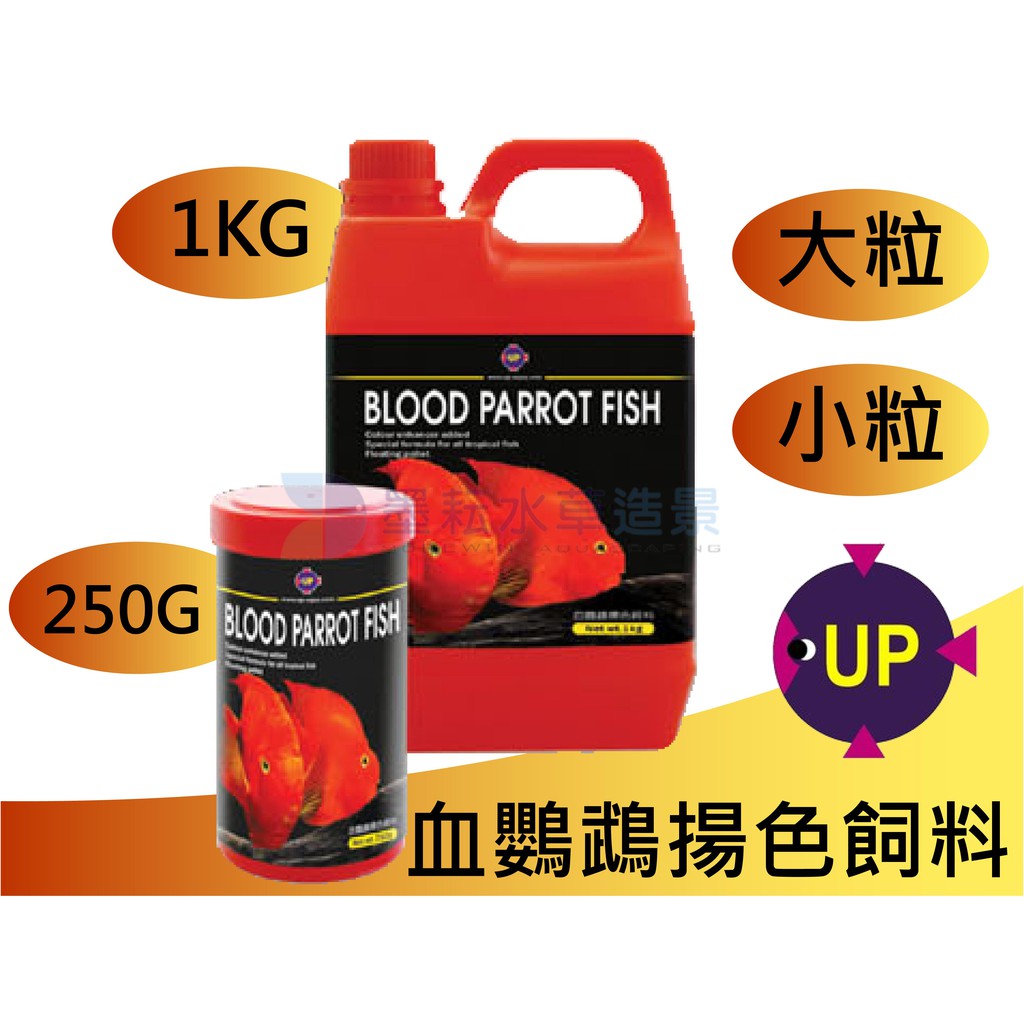 墨耘 Up雅柏 領鮮血鸚鵡揚色飼料 大粒 小粒 250g 1kg 蝦皮購物