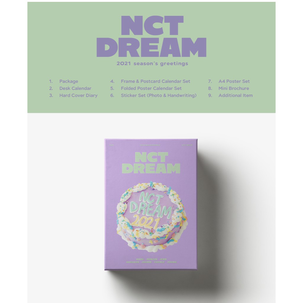 (已結束）NCT Dream 2021年年曆