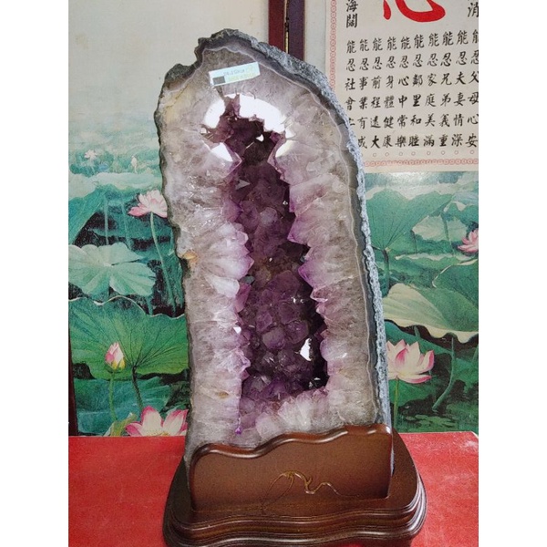 月理水晶~ 頂級天然24.15公斤 ((巴西紫水晶洞))   藏風 納氣
