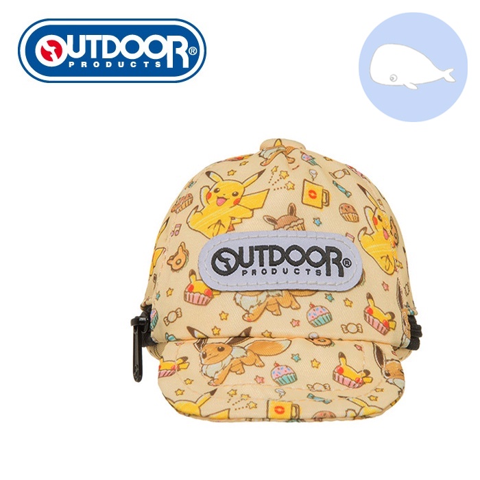【小鯨魚包包館】OUTDOOR Pokemon聯名款手繪風帽子造型零錢包-奶茶色 ODGO21B11BE 零錢包