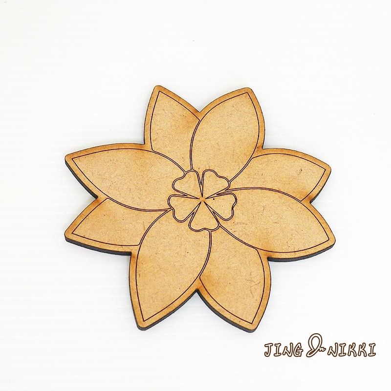 木作雷雕 木頭杯墊 花草系列 客製花杯墊木板雷雕木頭雷雕婚禮小物客製化雷雕台南雷雕 Jing Nikki 蝦皮購物